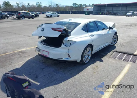 2021 Acura Tlx Technology Package из США, поврежденный, VIN 19UUB5F40MA004702